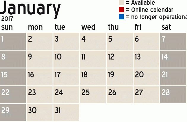 Missionary Dinner Calendar