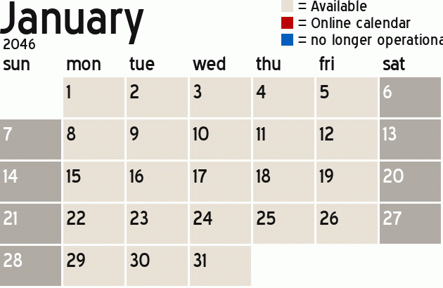 Missionary Dinner Calendar
