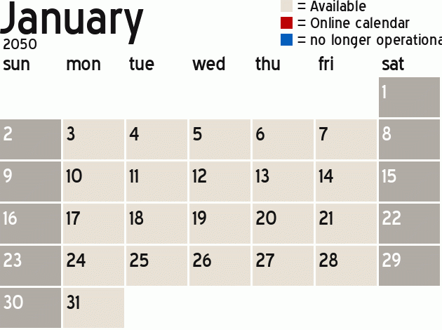 Missionary Dinner Calendar