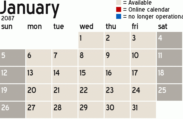 Missionary Dinner Calendar