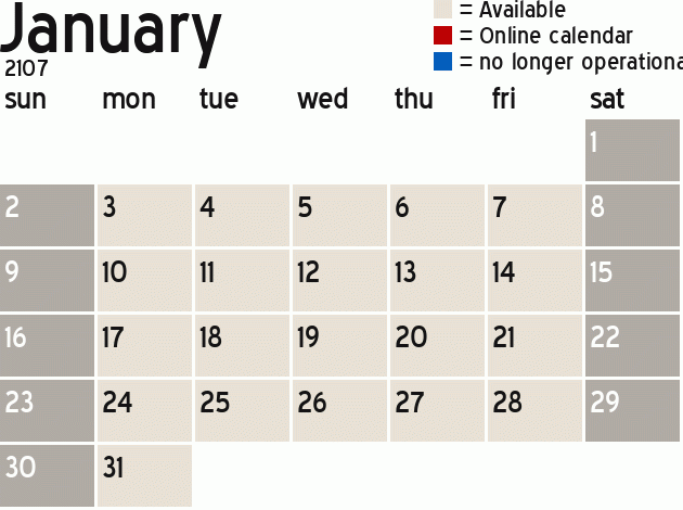 Missionary Dinner Calendar
