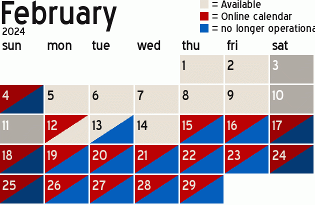 Missionary Dinner Calendar