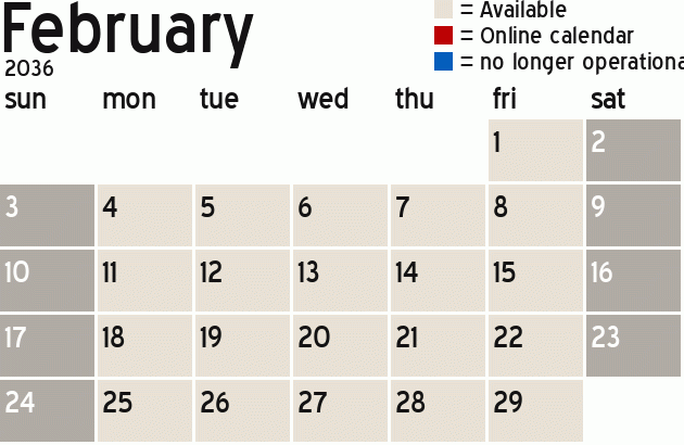 Missionary Dinner Calendar