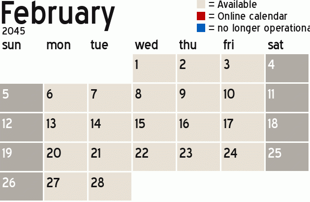 Missionary Dinner Calendar