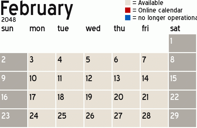 Missionary Dinner Calendar