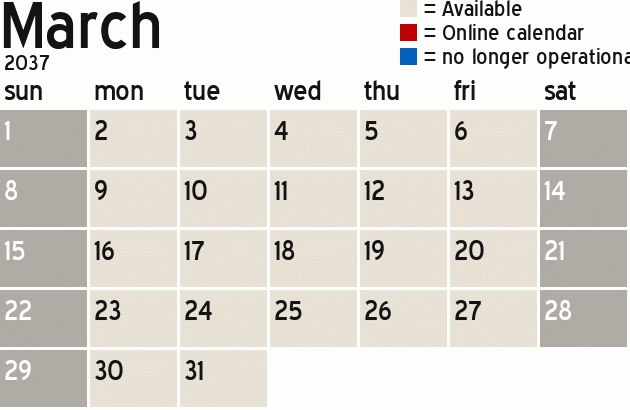 Missionary Dinner Calendar