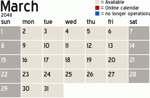 Missionary Dinner Calendar