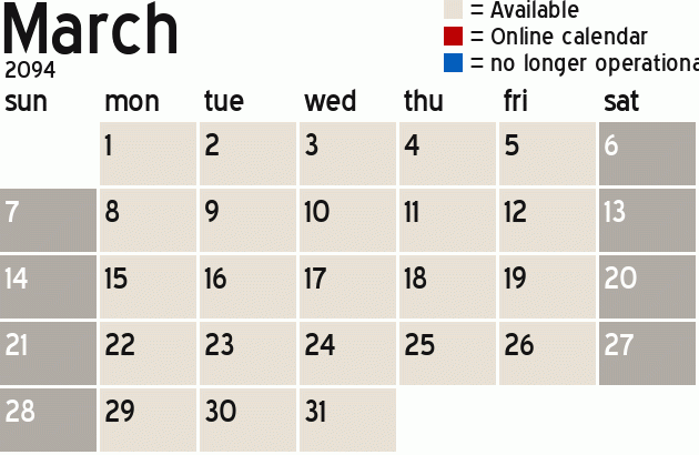 Missionary Dinner Calendar