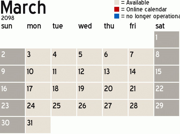 Missionary Dinner Calendar