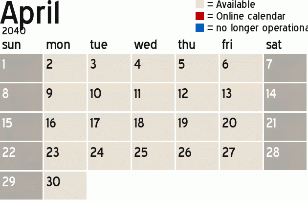 Missionary Dinner Calendar