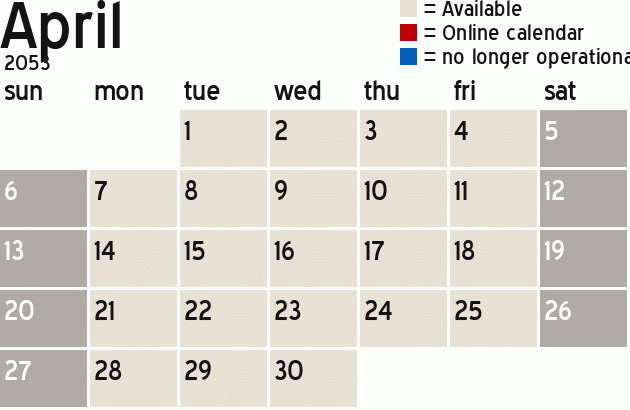 Missionary Dinner Calendar