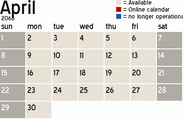 Missionary Dinner Calendar