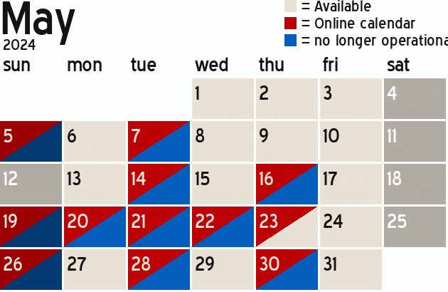 Missionary Dinner Calendar