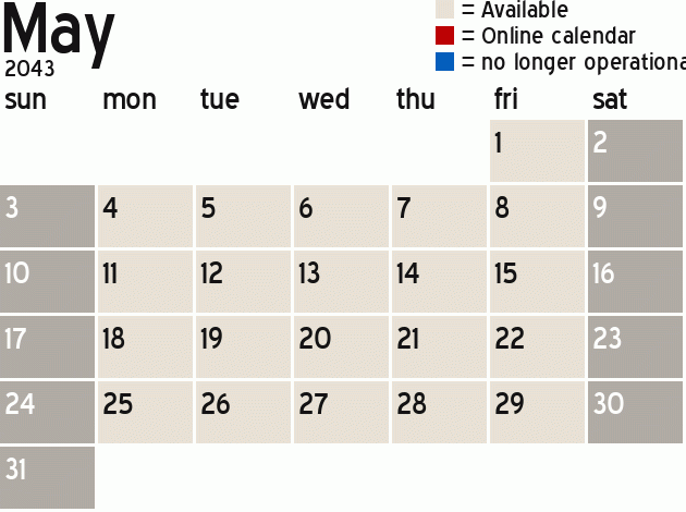 Missionary Dinner Calendar