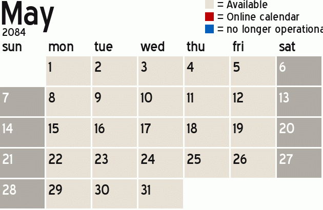 Missionary Dinner Calendar
