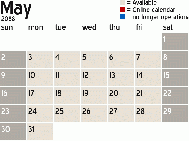Missionary Dinner Calendar