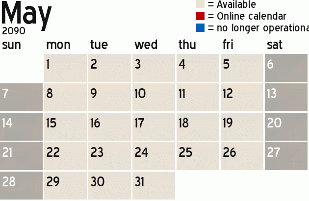 Missionary Dinner Calendar