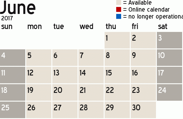 Missionary Dinner Calendar