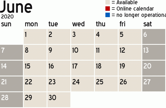 Missionary Dinner Calendar