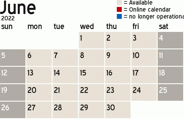 Missionary Dinner Calendar