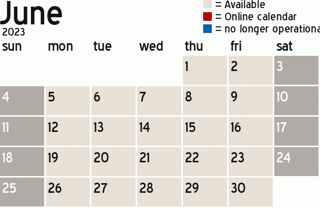 Missionary Dinner Calendar