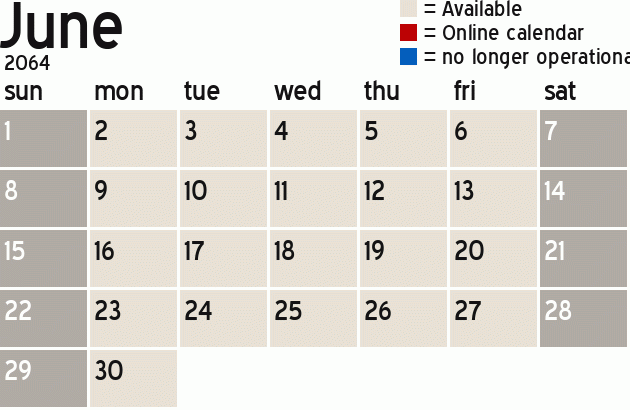 Missionary Dinner Calendar