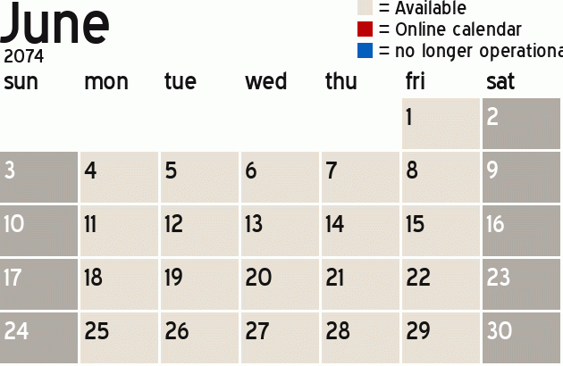 Missionary Dinner Calendar