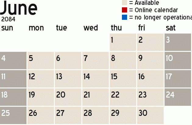 Missionary Dinner Calendar
