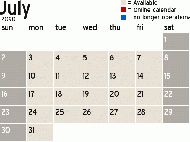 Missionary Dinner Calendar