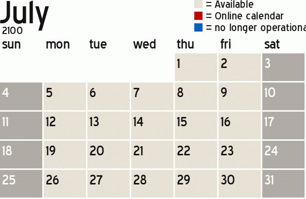 Missionary Dinner Calendar