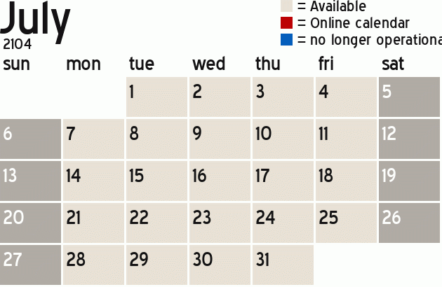 Missionary Dinner Calendar