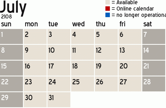 Missionary Dinner Calendar
