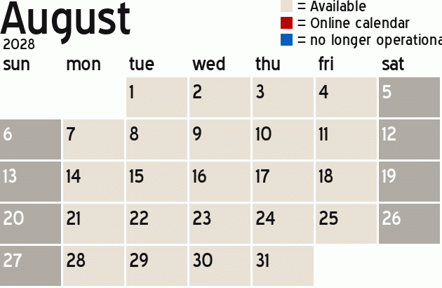 Missionary Dinner Calendar