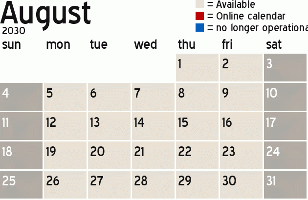 Missionary Dinner Calendar