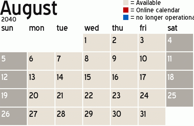 Missionary Dinner Calendar