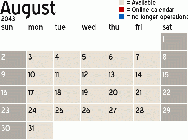 Missionary Dinner Calendar