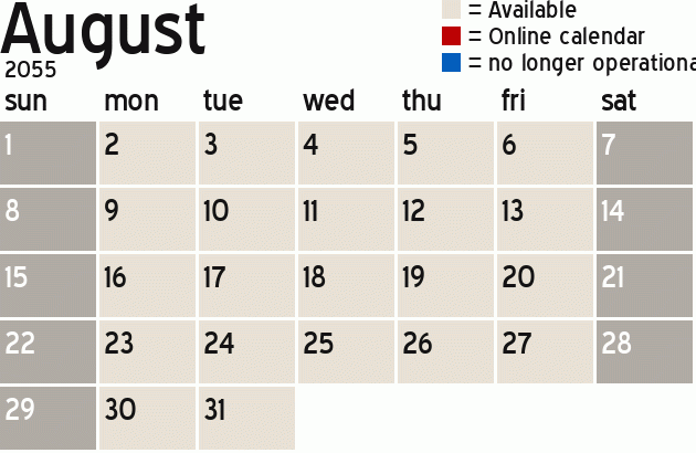 Missionary Dinner Calendar