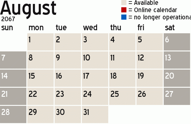 Missionary Dinner Calendar