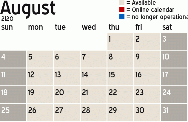 Missionary Dinner Calendar