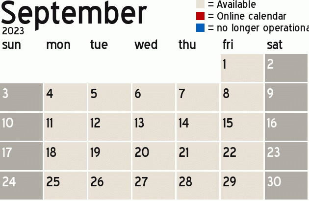 Missionary Dinner Calendar