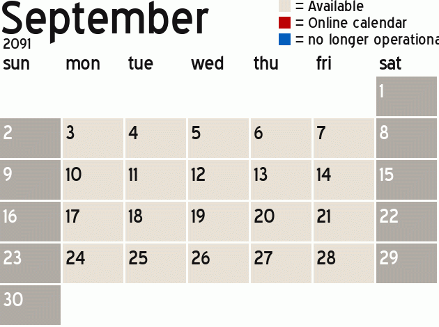 Missionary Dinner Calendar