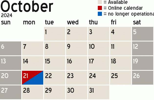 Missionary Dinner Calendar