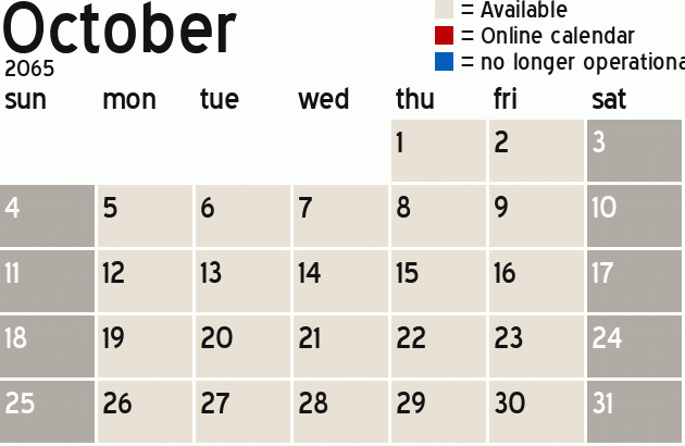 Missionary Dinner Calendar