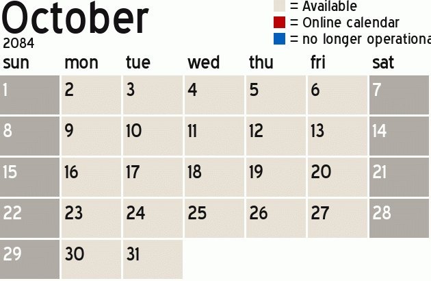 Missionary Dinner Calendar