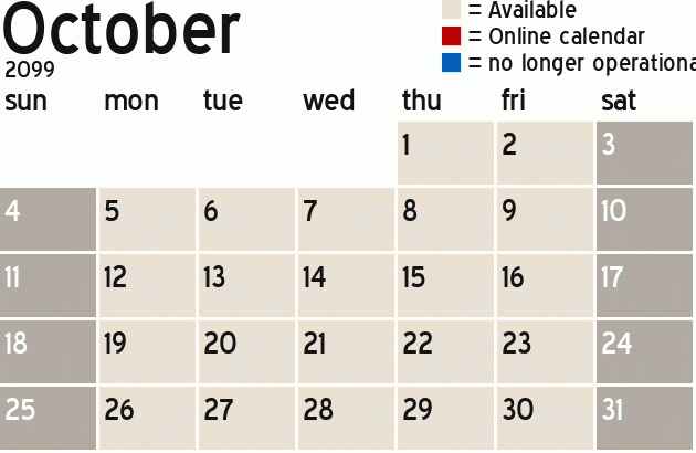 Missionary Dinner Calendar