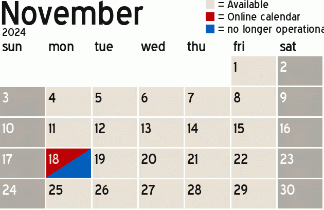 Missionary Dinner Calendar