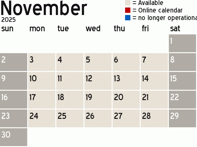 Missionary Dinner Calendar