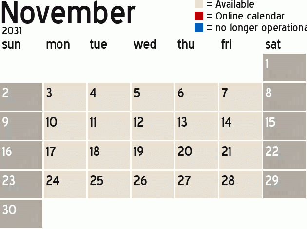 Missionary Dinner Calendar
