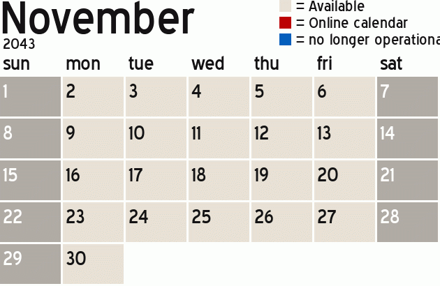 Missionary Dinner Calendar