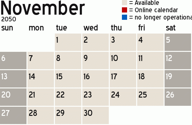 Missionary Dinner Calendar